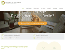 Tablet Screenshot of berliner-psychotherapie.de